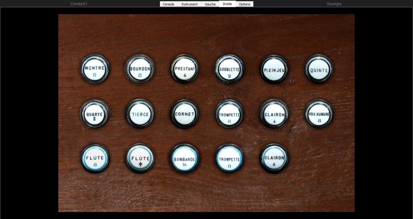 Hauptwerk Orgue Clicquot de Souvigny